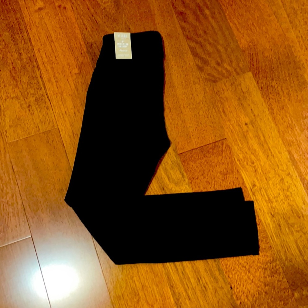 NWT Madewell Lunar Wash skinny black jeans